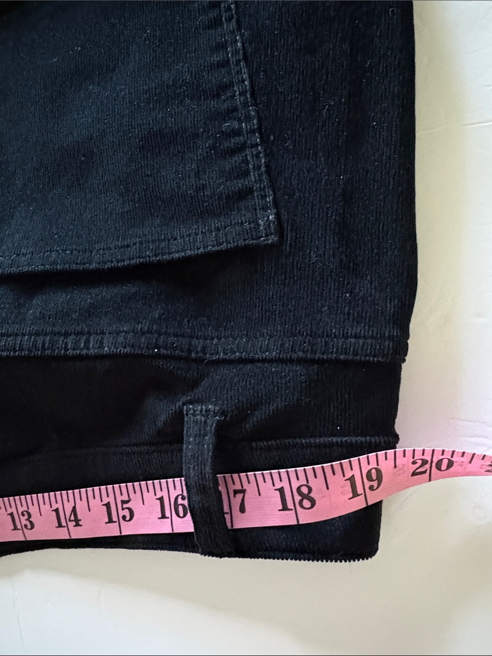 Talbots Black Corduroy High Waist Straight Leg Jeans Size 16W - Picture 8 of 9